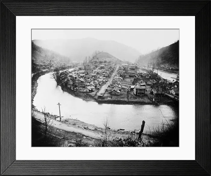 Framed Print : Aerial View of Twin Branch Framed Print : Aerial View of Twin Branch