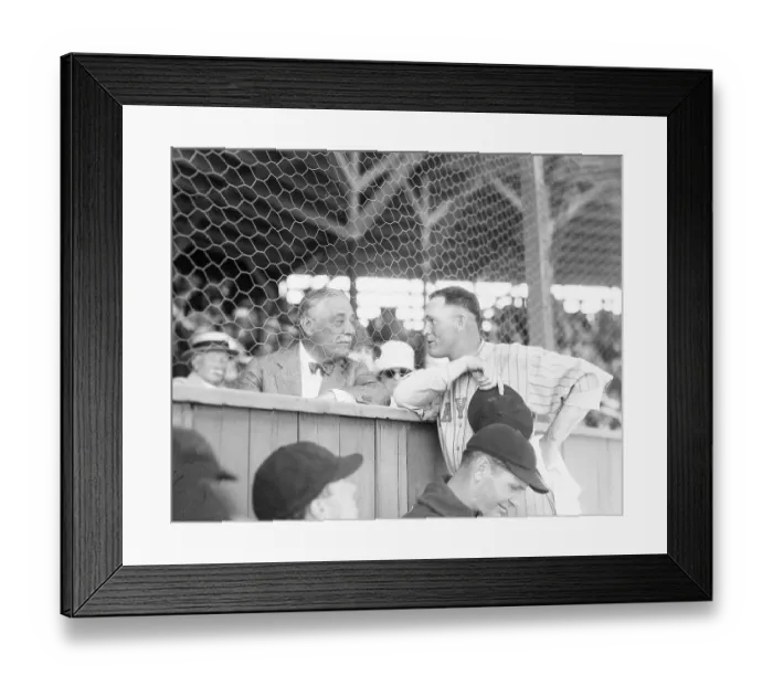 Framed Print : Jake Ruppery with Rogers Hornsby Framed Print : Jake Ruppery with Rogers Hornsby