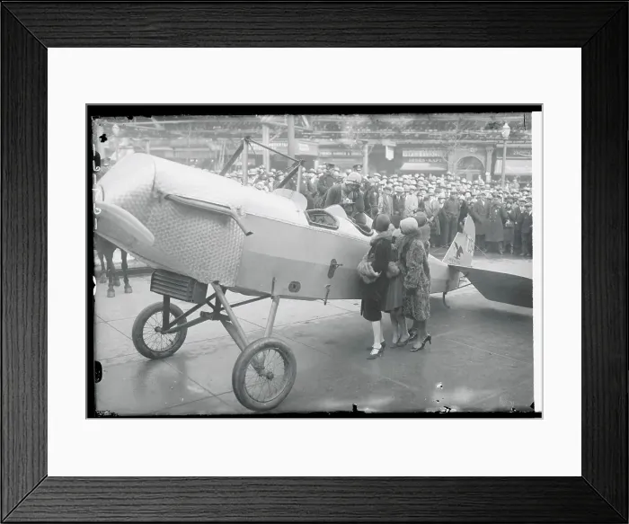 Framed Print : Ruth Elder at Airplane Show Framed Print : Ruth Elder at Airplane Show