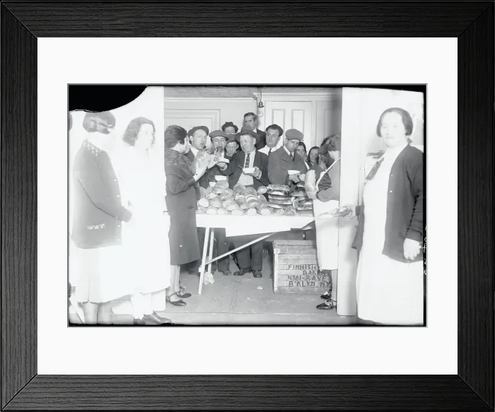 Framed Print : Kitchen Serving the Unemployed Framed Print : Kitchen Serving the Unemployed