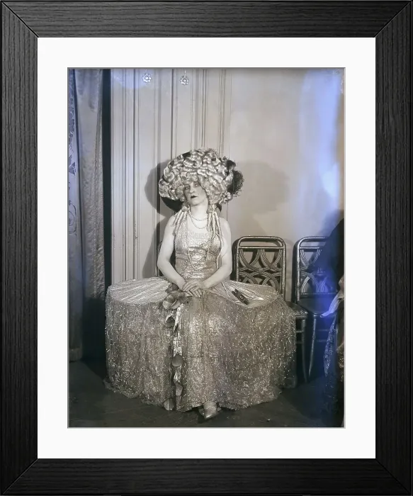 Framed Print : Woman in Odd Dress Framed Print : Woman in Odd Dress