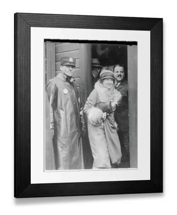 Framed Print : Evangeline Lindbergh Waiting for Son Charles Framed Print : Evangeline Lindbergh Waiting for Son Charles