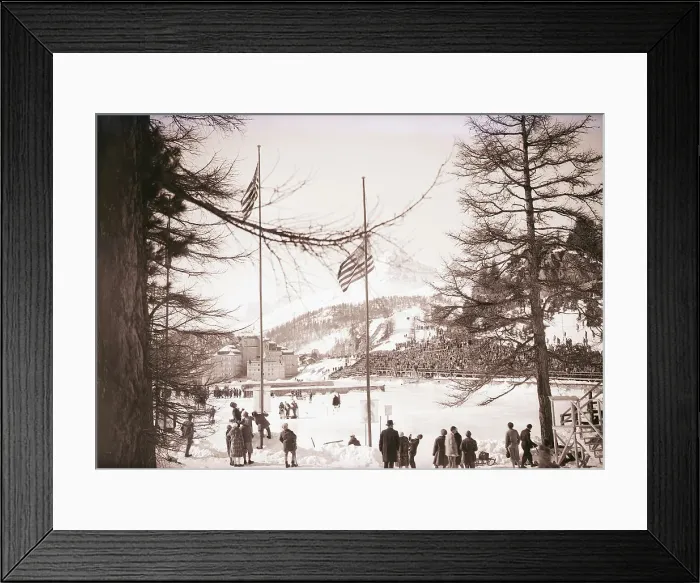 Framed Print : 1928 Winter Olympics In Switzerland Framed Print : 1928 Winter Olympics In Switzerland