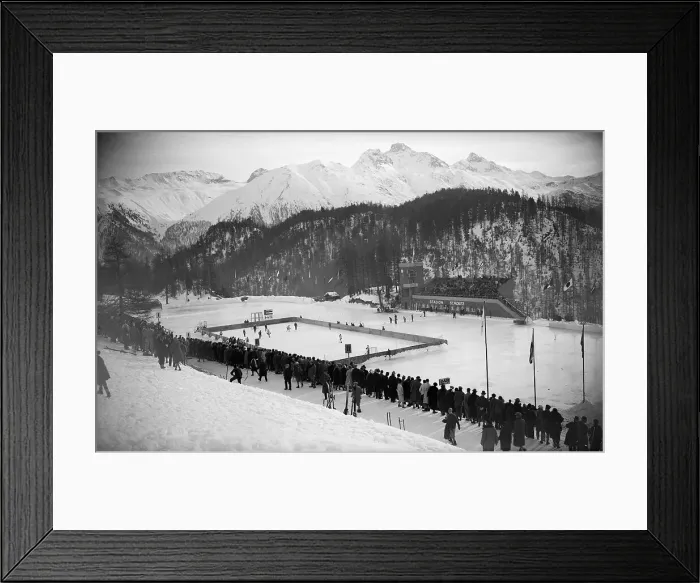 Framed Print : Olympic Hockey Stadium and Match