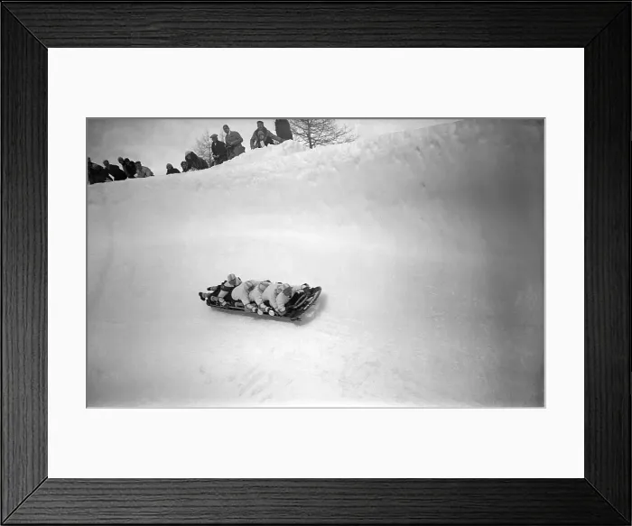 Framed Print : German Olympic Bob Sled Team Framed Print : German Olympic Bob Sled Team