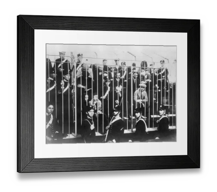 Framed Print : Members of Palermo Mafia Behind Bars Framed Print : Members of Palermo Mafia Behind Bars