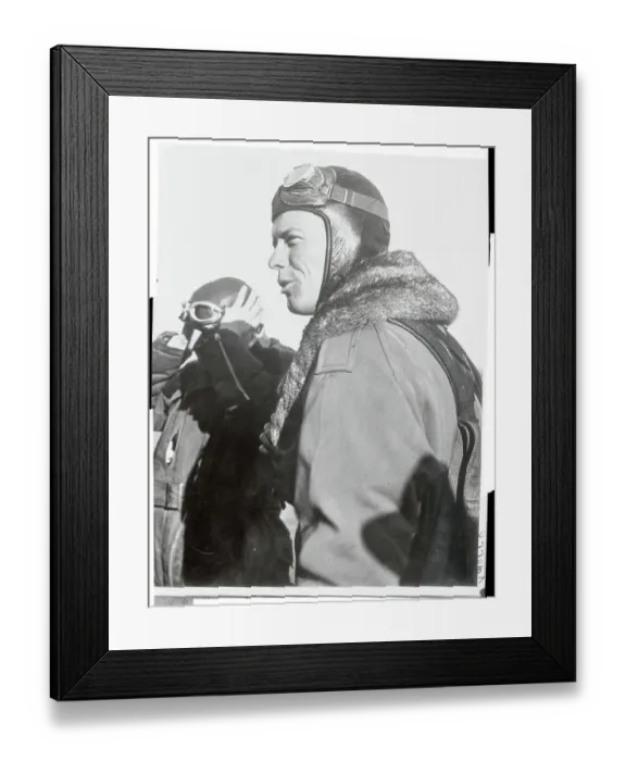 Framed Print : Portrait of Charles Lindbergh Framed Print : Portrait of Charles Lindbergh