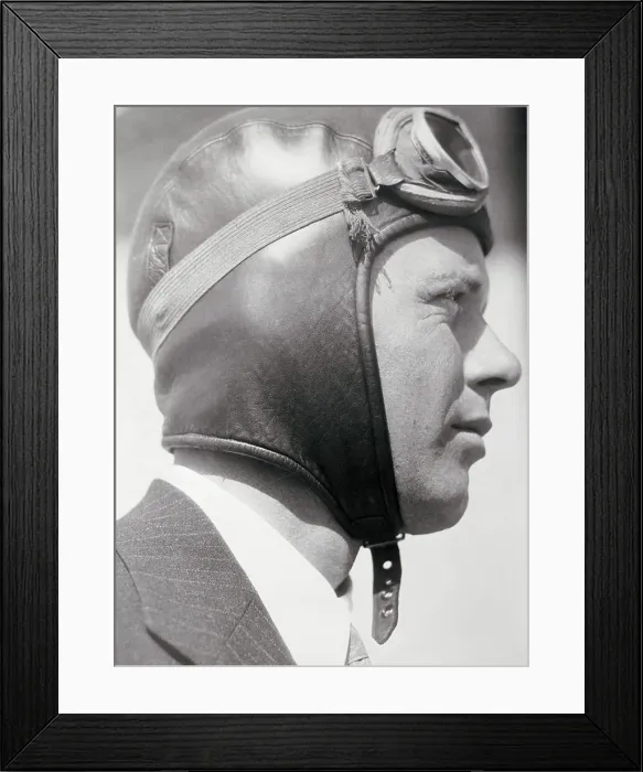 Framed Print : Profile of Charles Lindbergh Framed Print : Profile of Charles Lindbergh