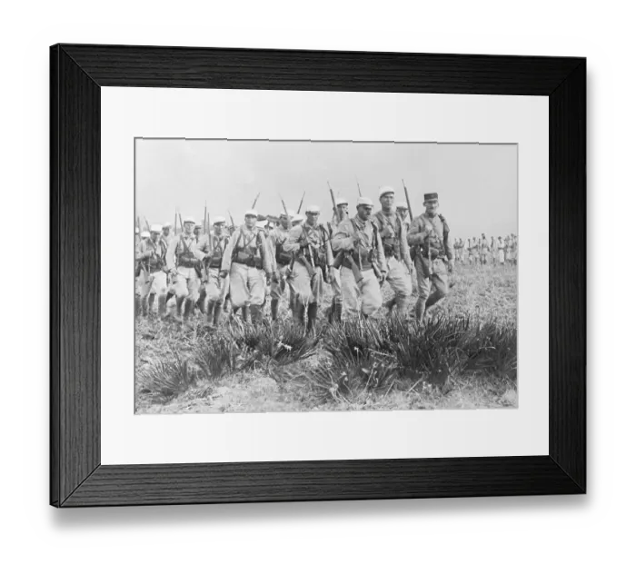 Framed Print : French Foreign Legion Marching in Desert Framed Print : French Foreign Legion Marching in Desert