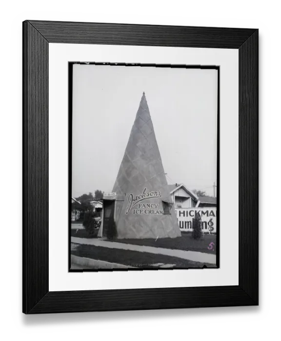 Framed Print : Big Ice Cream Cone Store Framed Print : Big Ice Cream Cone Store