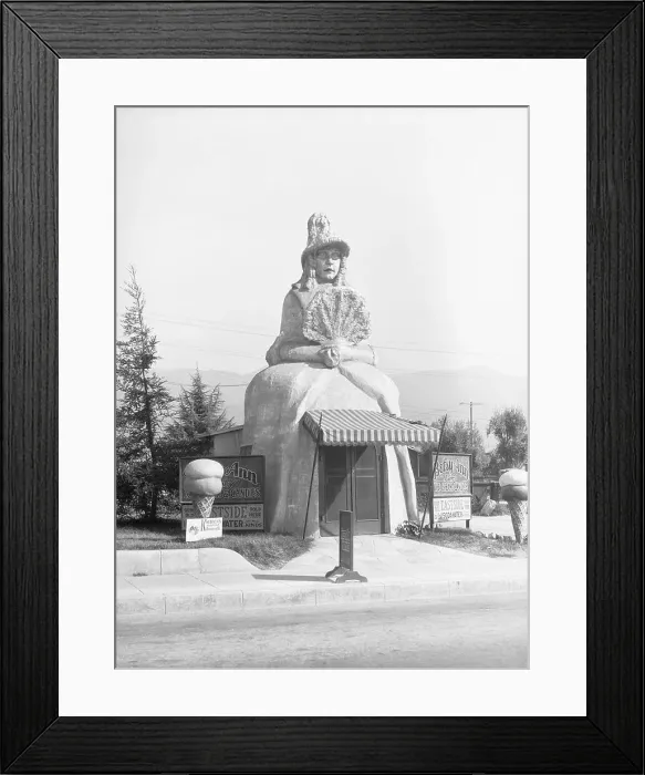 Framed Print : Ice Cream Parlor Of Unusual Construction Framed Print : Ice Cream Parlor Of Unusual Construction