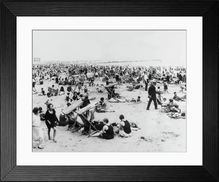 Framed Print : Coney Island Beach Framed Print : Coney Island Beach