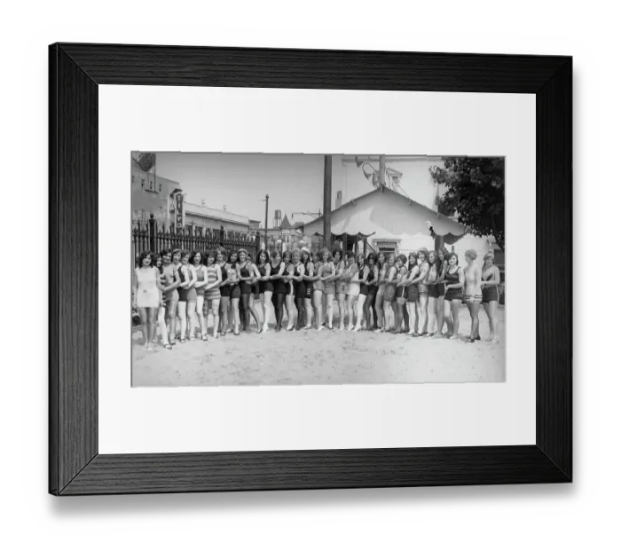 Framed Print : Beauty contest at Coney Island Framed Print : Beauty contest at Coney Island