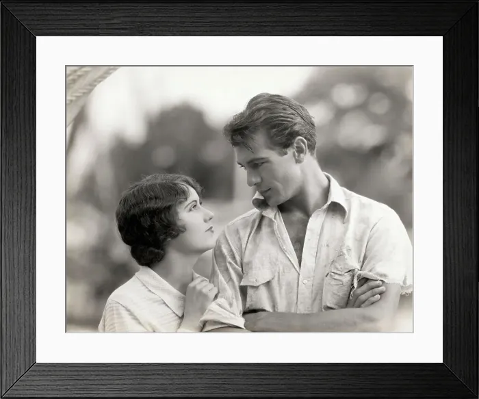 Framed Print : Gary Cooper with Actress in First Kiss Framed Print : Gary Cooper with Actress in First Kiss