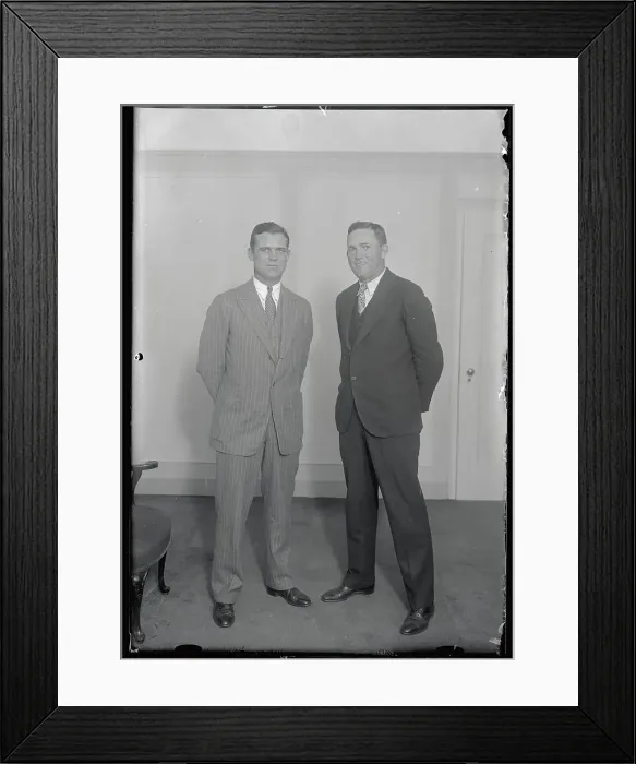 Framed Print : George Sisler Posing with Rogers Hornsby Framed Print : George Sisler Posing with Rogers Hornsby