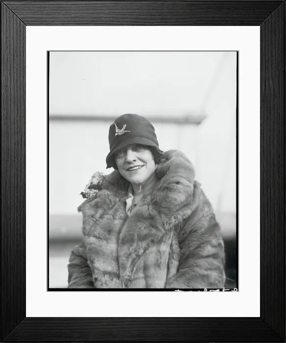Framed Print : Ms. Ada Reeve Arriving in Boston Framed Print : Ms. Ada Reeve Arriving in Boston