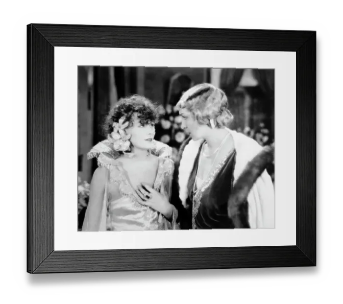 Framed Print : Actresses Greta Garbo and Dorothy Cumming in The Divine Woman Framed Print : Actresses Greta Garbo and Dorothy Cumming in The Divine Woman
