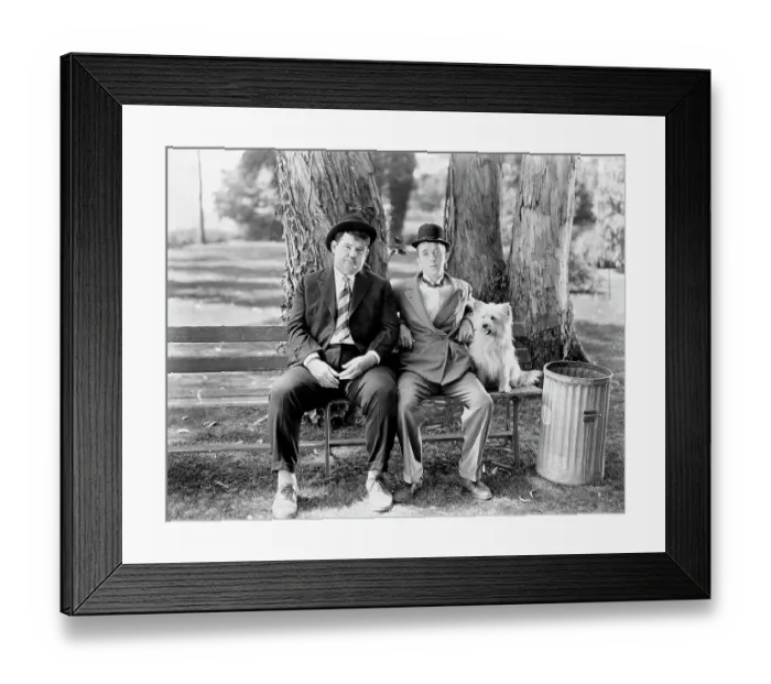 Framed Print : Laurel and Hardy Framed Print : Laurel and Hardy