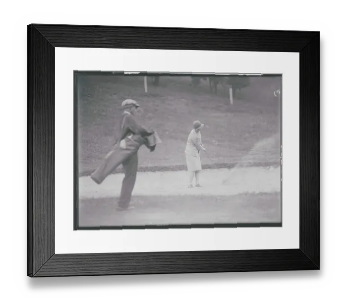 Framed Print : Glenna Collett During Golf Tournament Framed Print : Glenna Collett During Golf Tournament