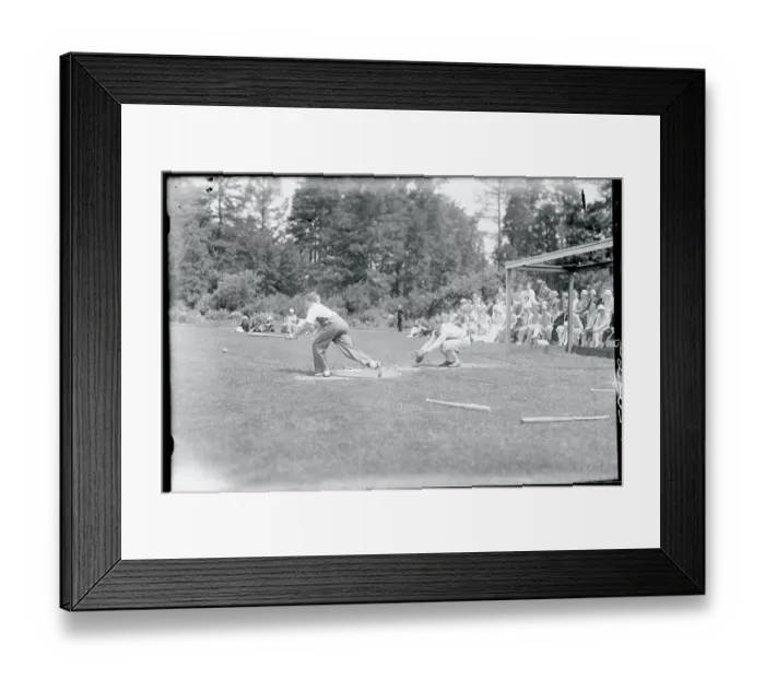 Framed Print : Vassar Student Batting Framed Print : Vassar Student Batting