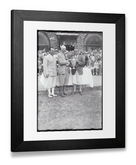 Framed Print : Bobby Jones Receiving Cup After Victory Framed Print : Bobby Jones Receiving Cup After Victory