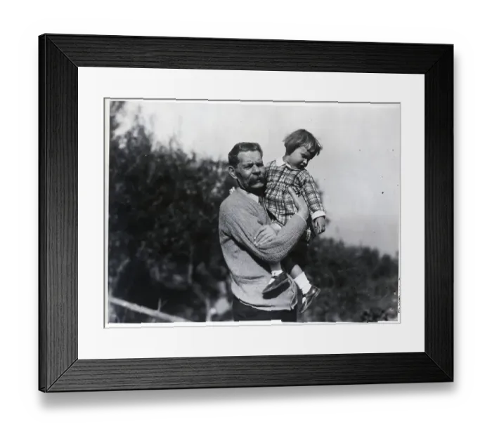 Framed Print : Maxim Gorky Holding His Young Niece