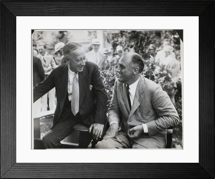 Framed Print : Al Smith Conversing with FDR Framed Print : Al Smith Conversing with FDR