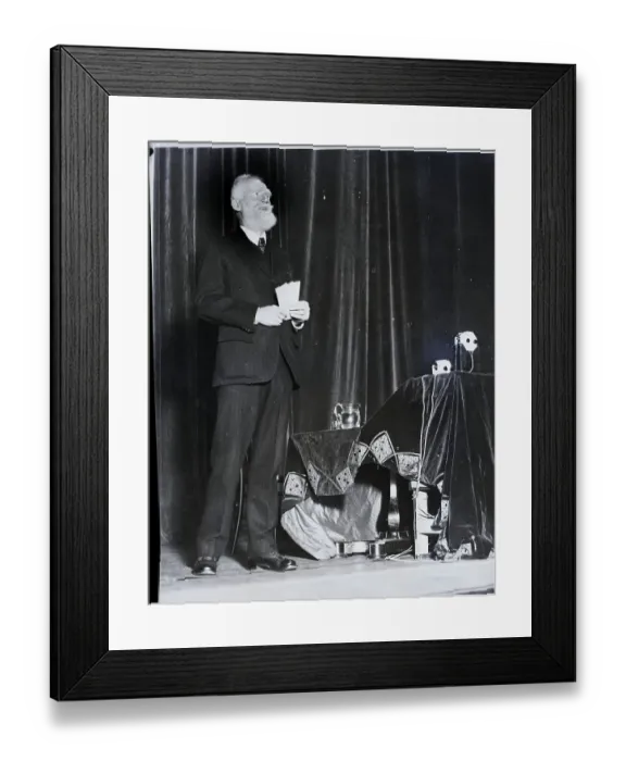 Framed Print : George Bernard Shaw Delivering Speech Framed Print : George Bernard Shaw Delivering Speech