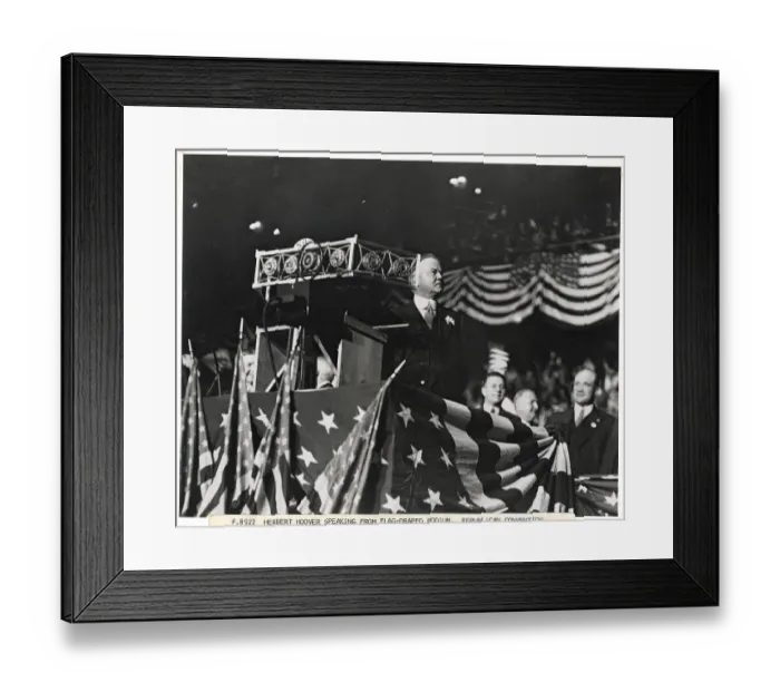 Framed Print : Herbert Hoover at Republican Convention Framed Print : Herbert Hoover at Republican Convention