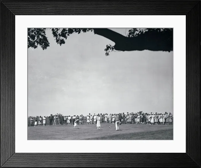 Framed Print : Glenna Collett Putting Framed Print : Glenna Collett Putting
