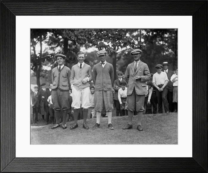 Framed Print : Jock Hutchinson Standing with Group Framed Print : Jock Hutchinson Standing with Group