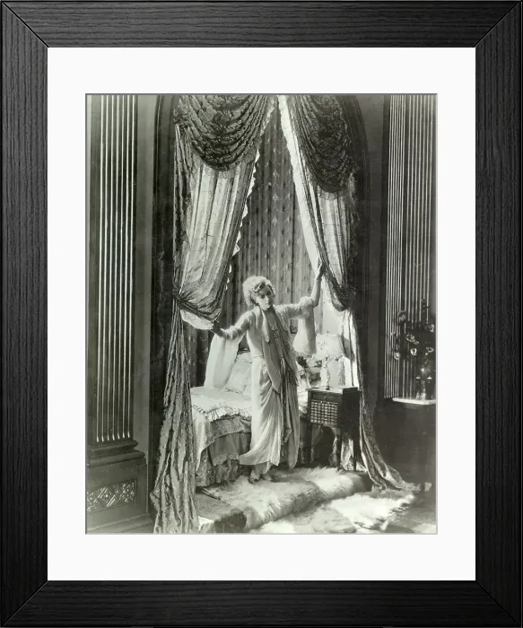 Framed Print : Greta Garbo in Night Gown Framed Print : Greta Garbo in Night Gown