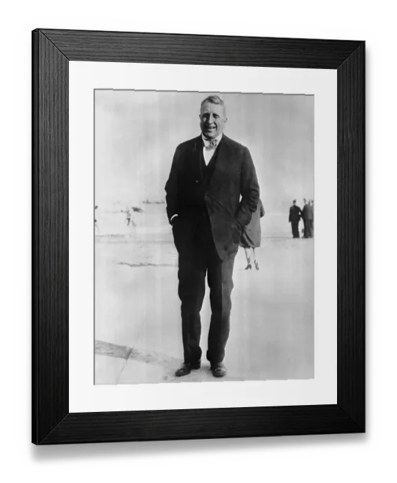 Framed Print : William Randolph Hearst Sr. Posing Outdoors Framed Print : William Randolph Hearst Sr. Posing Outdoors