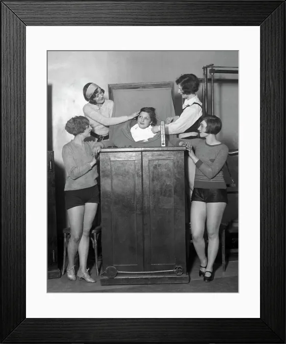 Framed Print : Woman In Steam-Type Chamber In A Gym Framed Print : Woman In Steam-Type Chamber In A Gym
