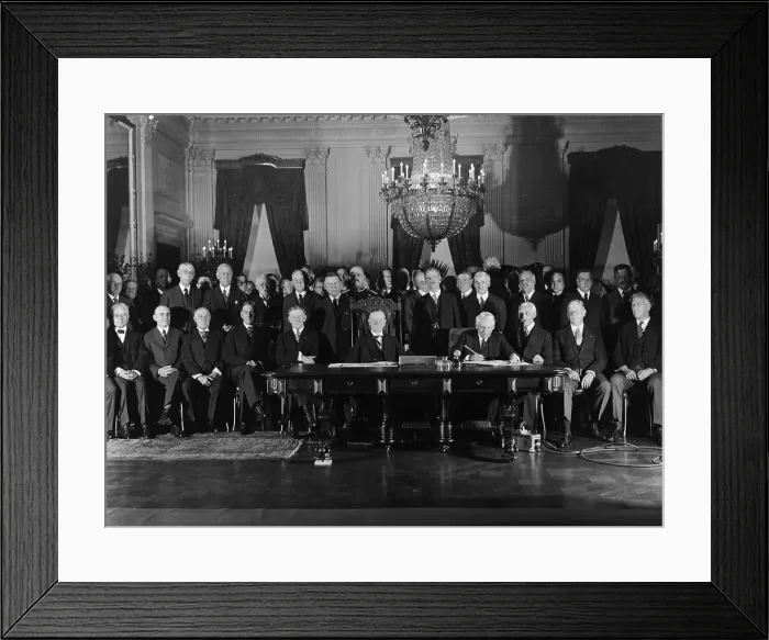 Framed Print : President Coolidge and Secretary of State Framed Print : President Coolidge and Secretary of State