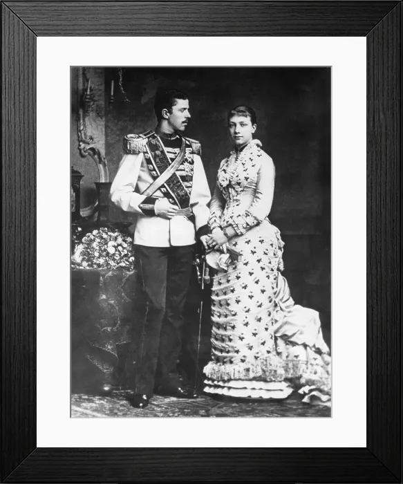 Framed Print : Crownprince Gustav V of Sweden and princess Victoria of Baden