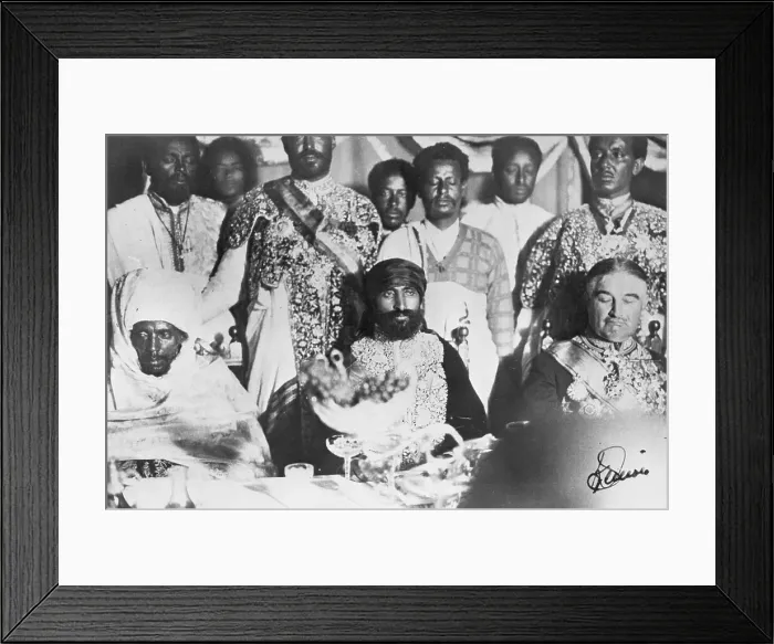 Framed Print : King Ras Tafari and Party Framed Print : King Ras Tafari and Party