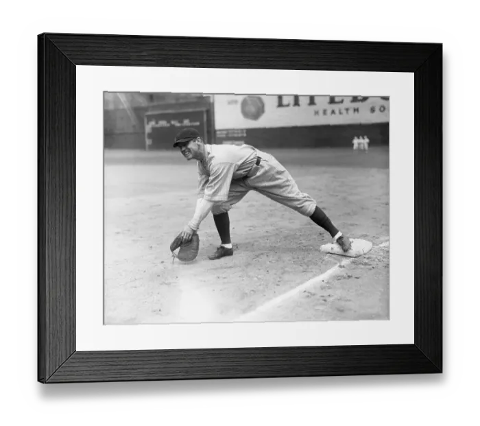 Framed Print : Rogers Hornsby Fielding for Braves Framed Print : Rogers Hornsby Fielding for Braves