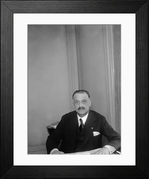 Framed Print : Amadeo Peter Giannini Sitting at Desk Framed Print : Amadeo Peter Giannini Sitting at Desk