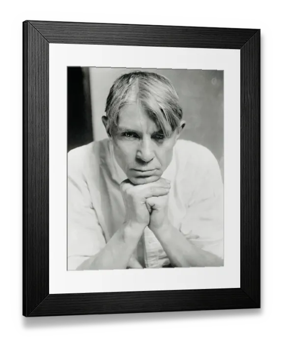 Framed Print : Portrait of Carl Sandburg Framed Print : Portrait of Carl Sandburg