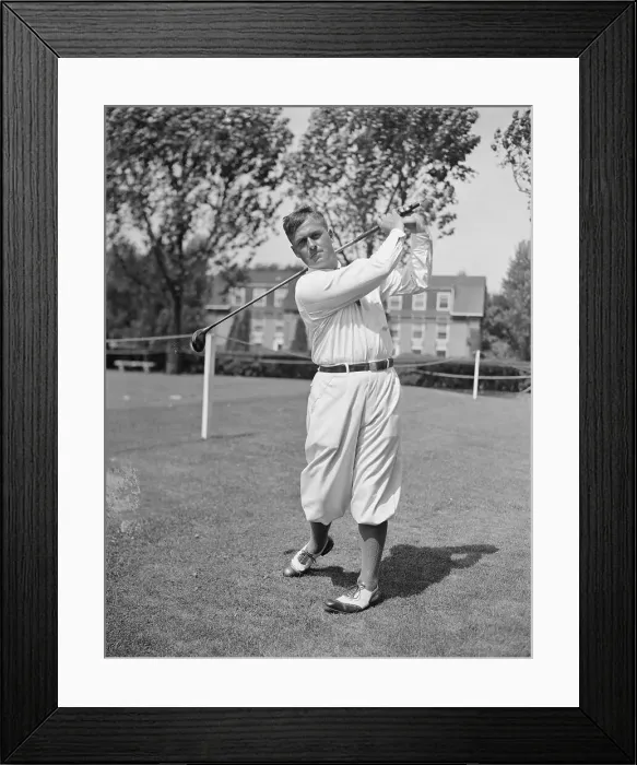 Framed Print : Bobby Jones Swinging Golf Club Framed Print : Bobby Jones Swinging Golf Club