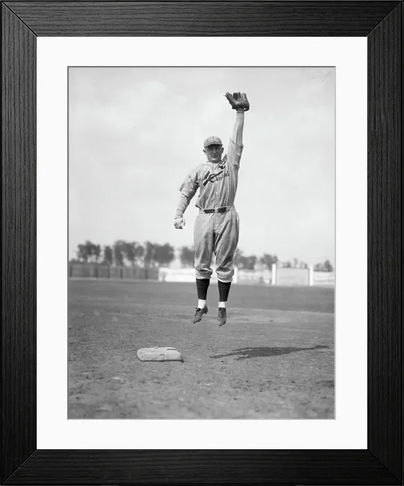 Framed Print : Frankie Frisch Leaps For A High Ball Framed Print : Frankie Frisch Leaps For A High Ball