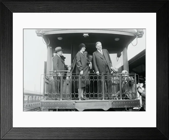 Framed Print : President and Mrs. Hoover Framed Print : President and Mrs. Hoover