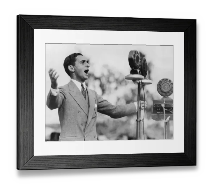 Framed Print : Irving Berlin Singing Framed Print : Irving Berlin Singing