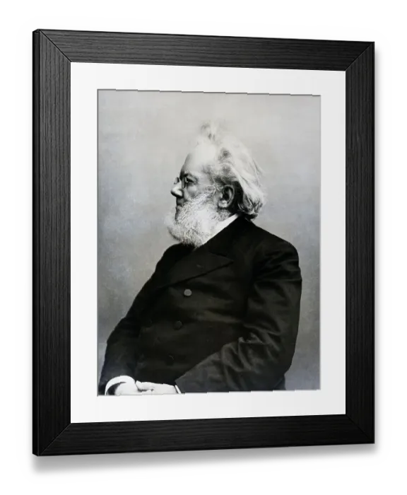 Framed Print : Henrik Ibsen, Norwegian Playwright Framed Print : Henrik Ibsen, Norwegian Playwright