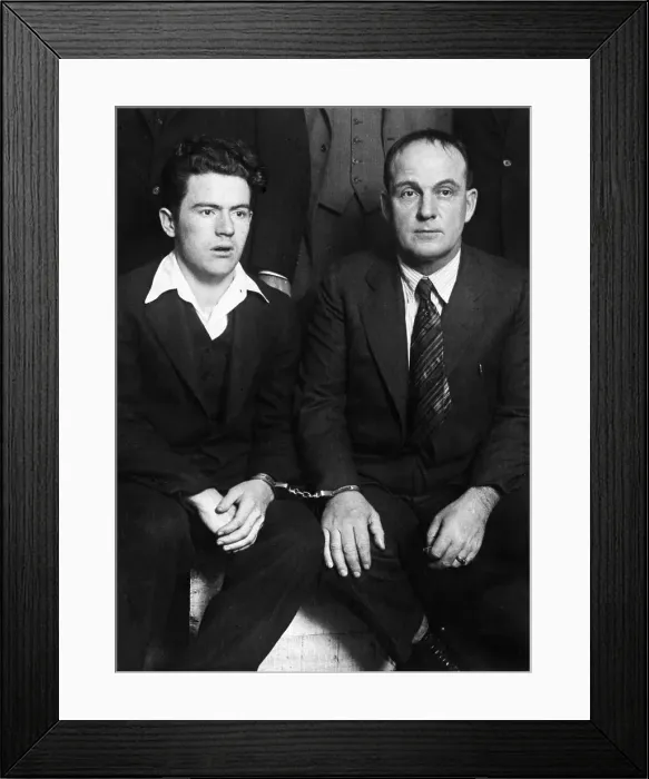 Framed Print : William Hickman Handcuffed To Police Off Framed Print : William Hickman Handcuffed To Police Off