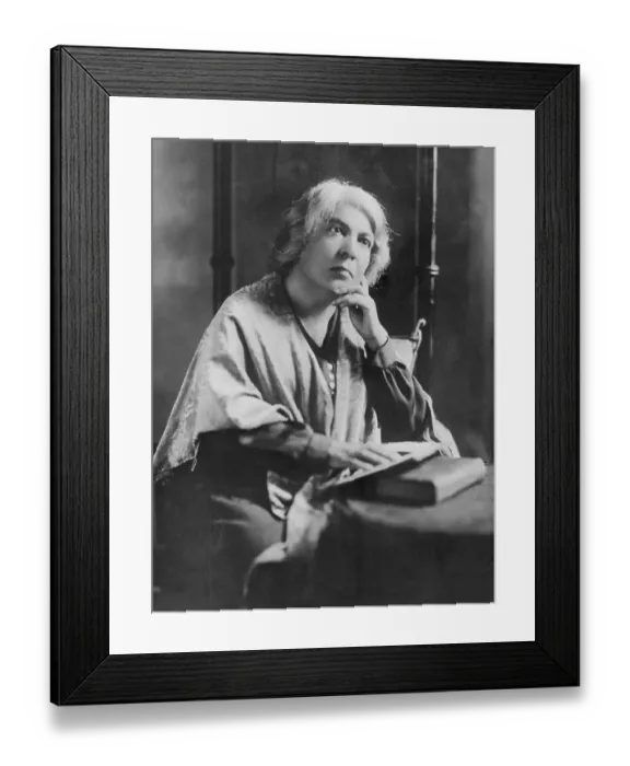 Framed Print : Portrait of Writer Grazia Deledda