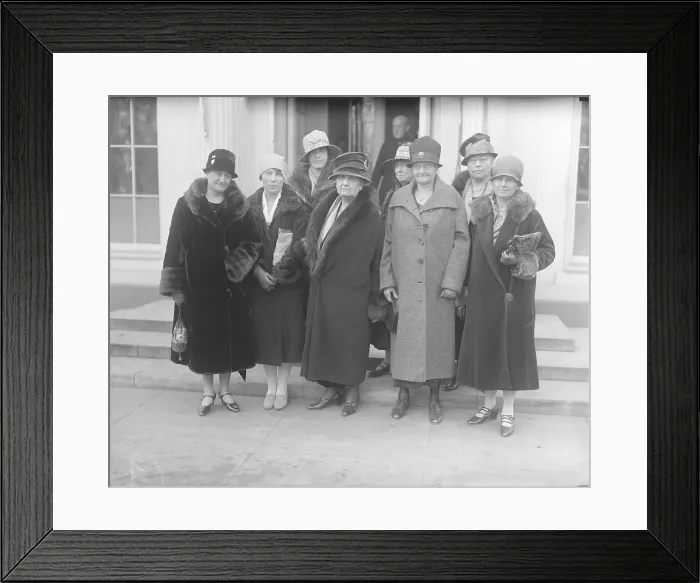 Framed Print : Women's International Peace and Freedom League Members Posing Framed Print : Women's International Peace and Freedom League Members Posing