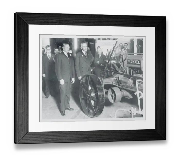 Framed Print : John Pershing Looking at an Exhibit