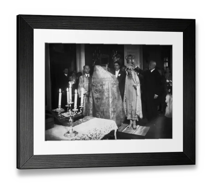 Framed Print : Marriage of Princess Victoria and Baron Zoubkoff Framed Print : Marriage of Princess Victoria and Baron Zoubkoff